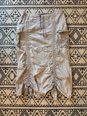 Da-Nang Light Gray Casual Gathered Skirt